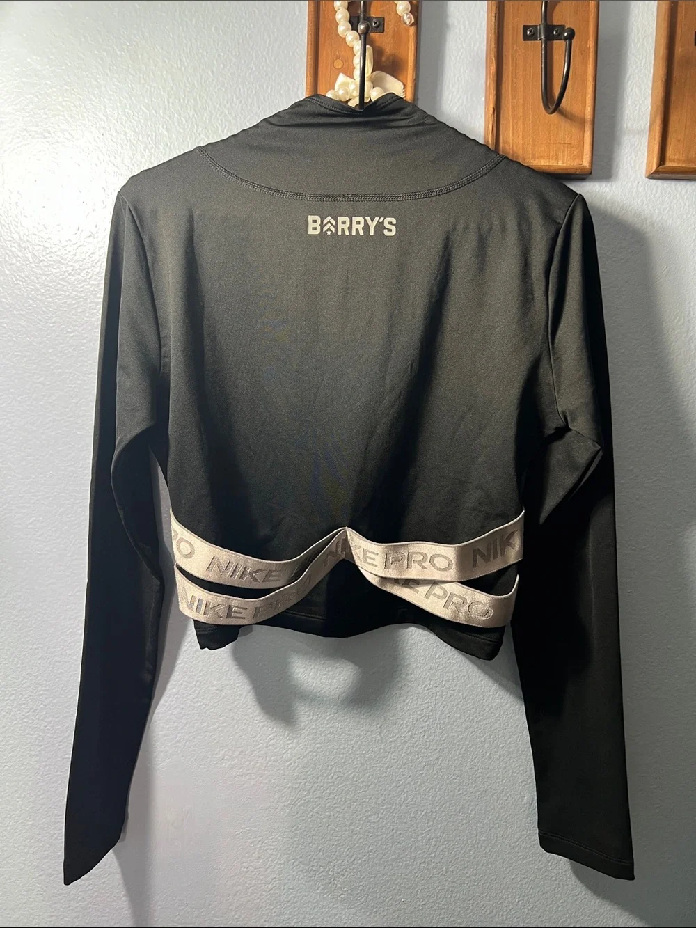 Nike Black Zip-Up Pro Hyperwarm Long Sleeve Top